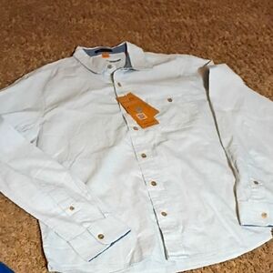 Tailor Vintage Airotec Sky Blue LS Casual Shirt- Large